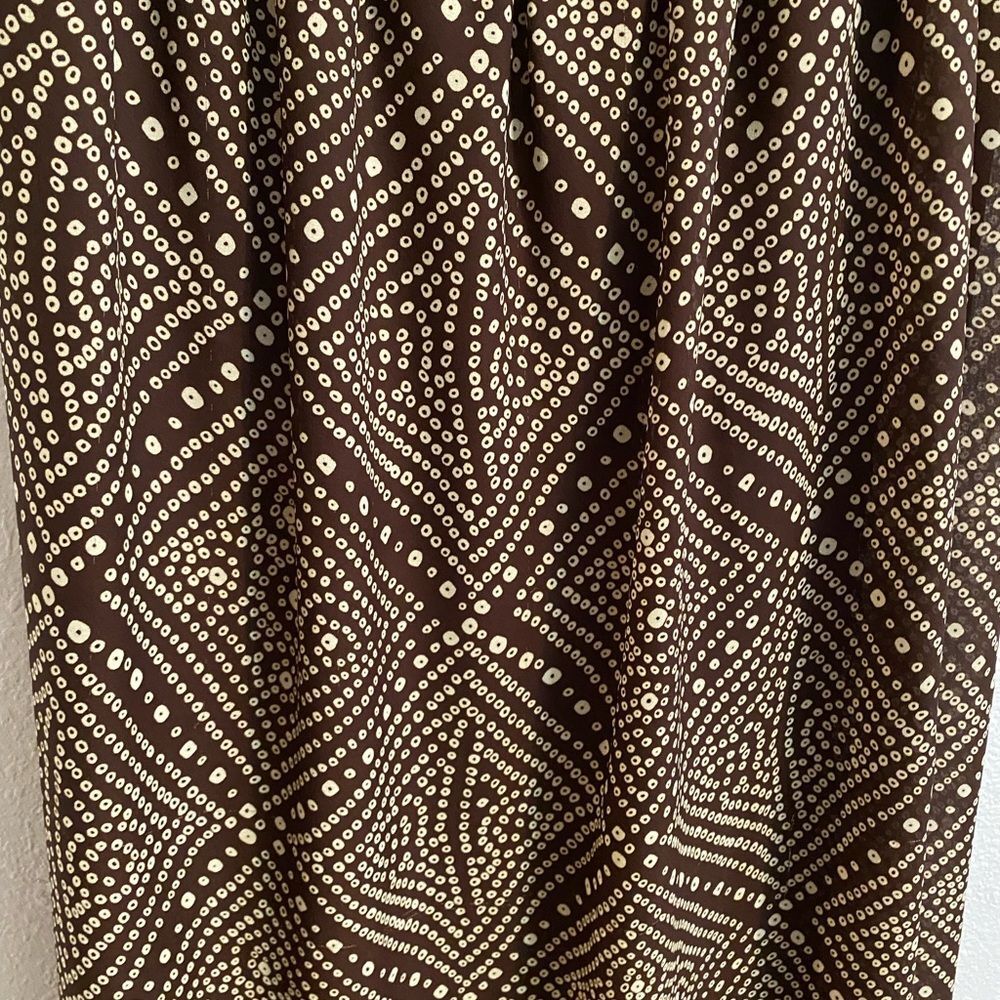 MSK Dillard's 12 Brown Maxi Tank Dress Lined Forest Coquette Dainty Romantic - Picture 7 of 10
